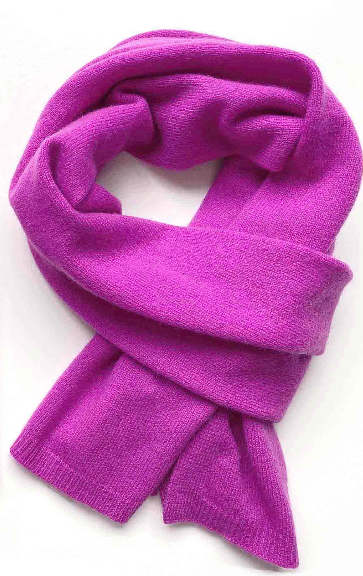 Cashmere scarf in Hot fuchsia pink