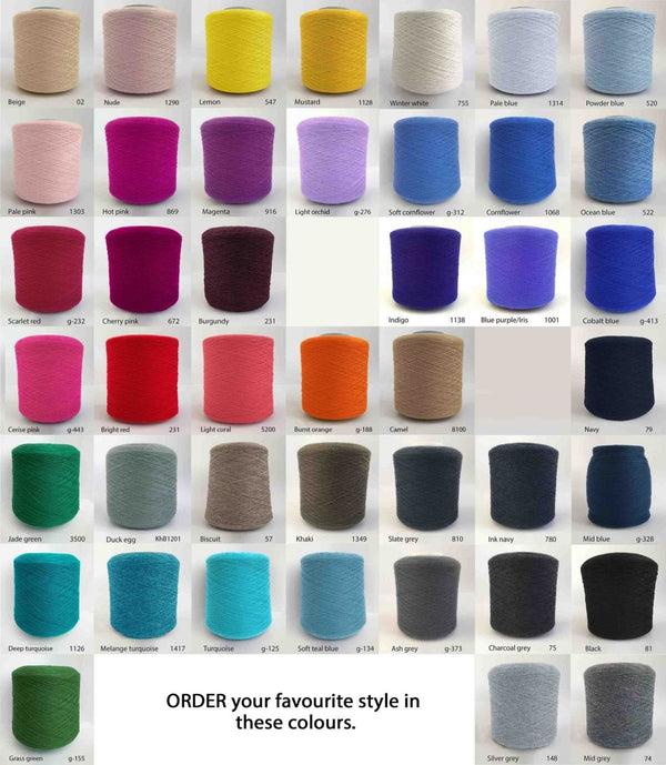 SEMON Cashmere colour chart