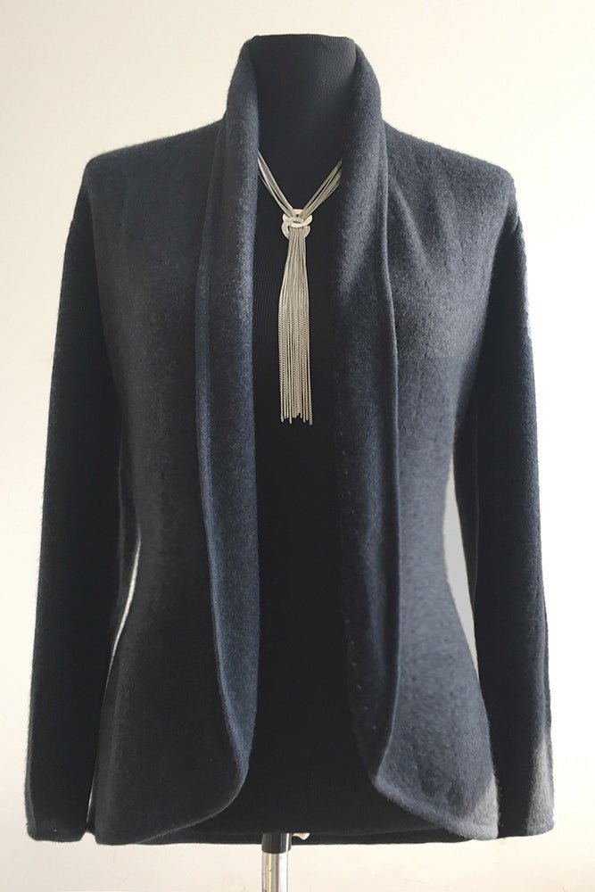 Ink navy Cashmere Cardigan - Lacy