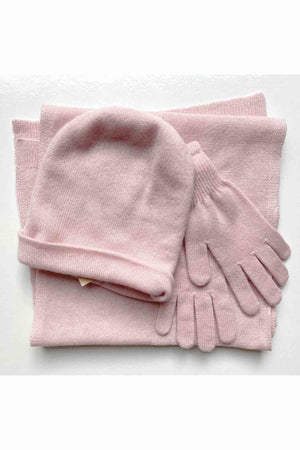 Cashmere hat scarf and gloves set - SEMON Cashmere