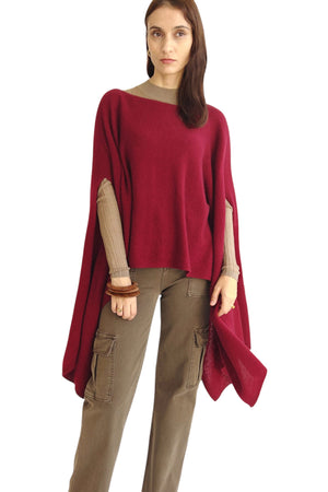 Cashmere poncho sweater styles