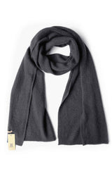 Cashmere hat and scarf set in black