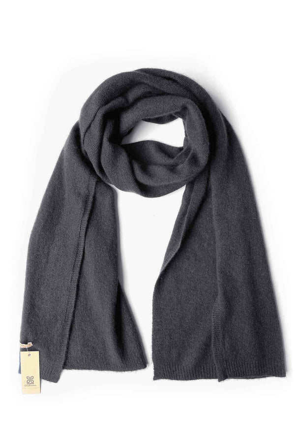 Cashmere hat and scarf set in black