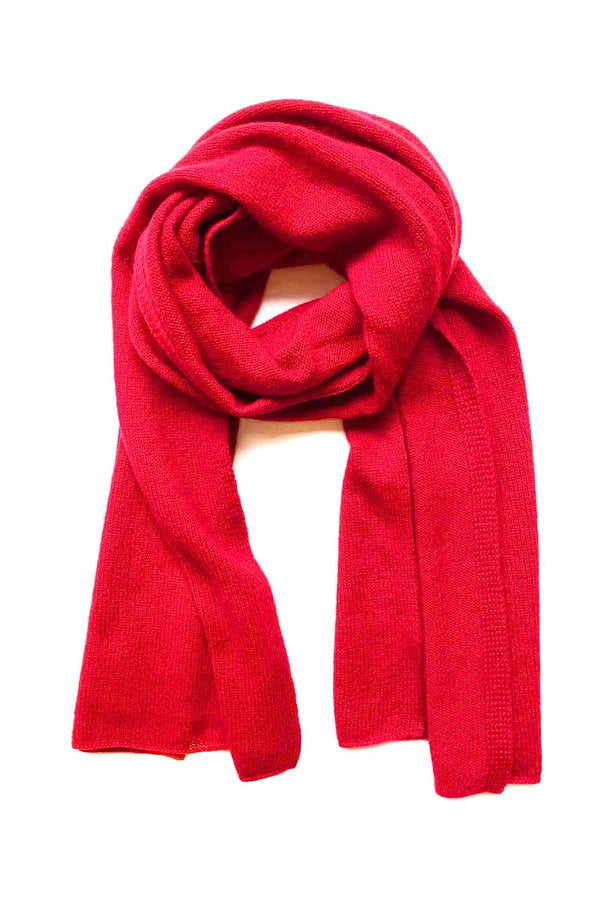 Cashmere scarf in Bright red | SEMON Cashmere