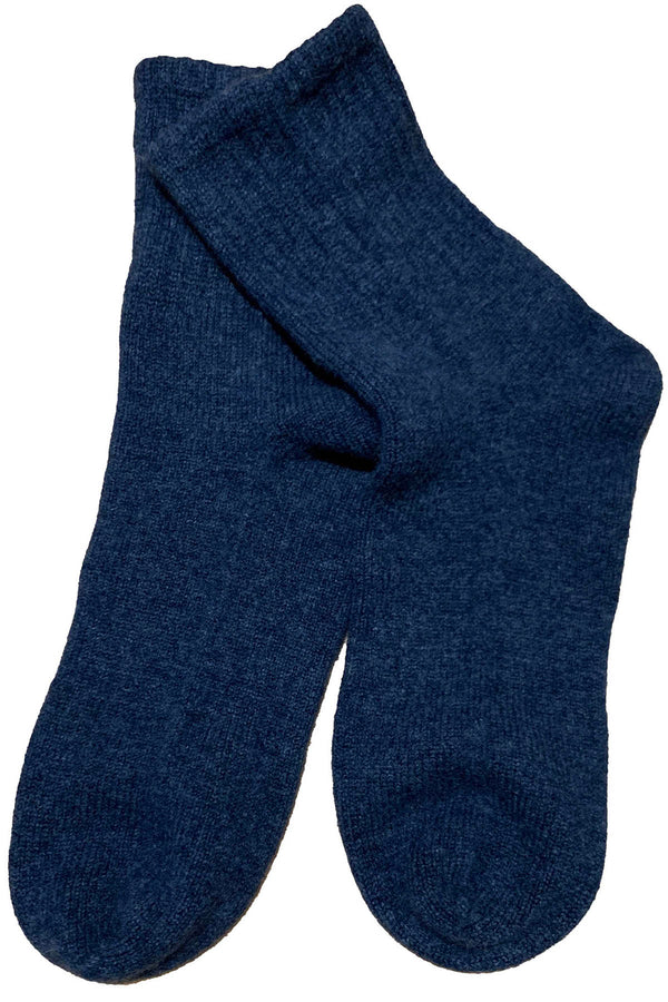 Cashmere socks in Jeans blue