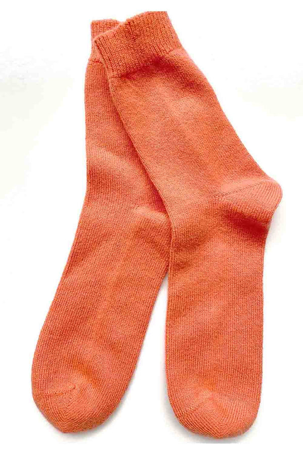 Cashmere socks in Light orange | Semon cashmere