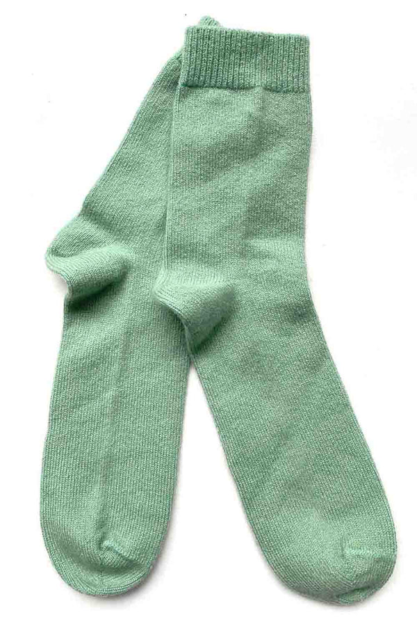 Cashmere socks in Pale green | Semon cashmere