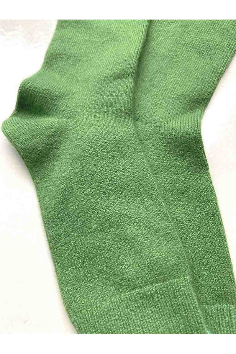 Cashmere socks in green | Semon cashmere