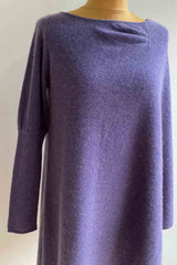 One sleeve Cashmere poncho in Heather 1 - SEMON Cashmere 
