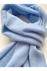 Cashmere scarf in Powder blue | SEMON Cashmere