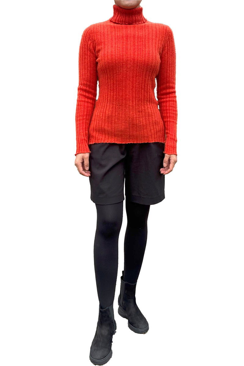 Orange cashmere jumper | Semon cashmere