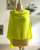 Neon yellow poncho