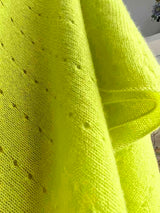 Neon yellow poncho