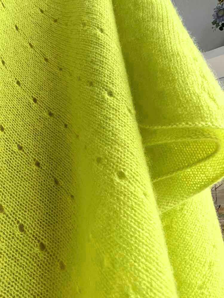 Neon yellow poncho