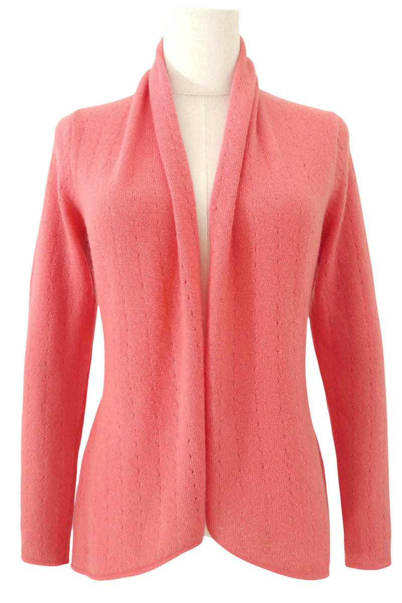 Coral cashmere cardigan | SEMON Cashmere