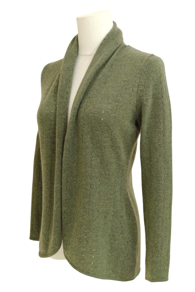Light olive green Cashmere Cardigan