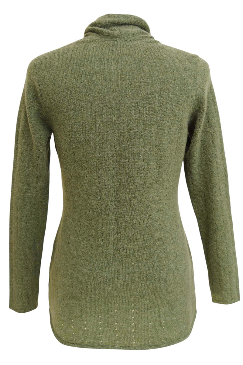 Light olive green Cashmere Cardigan