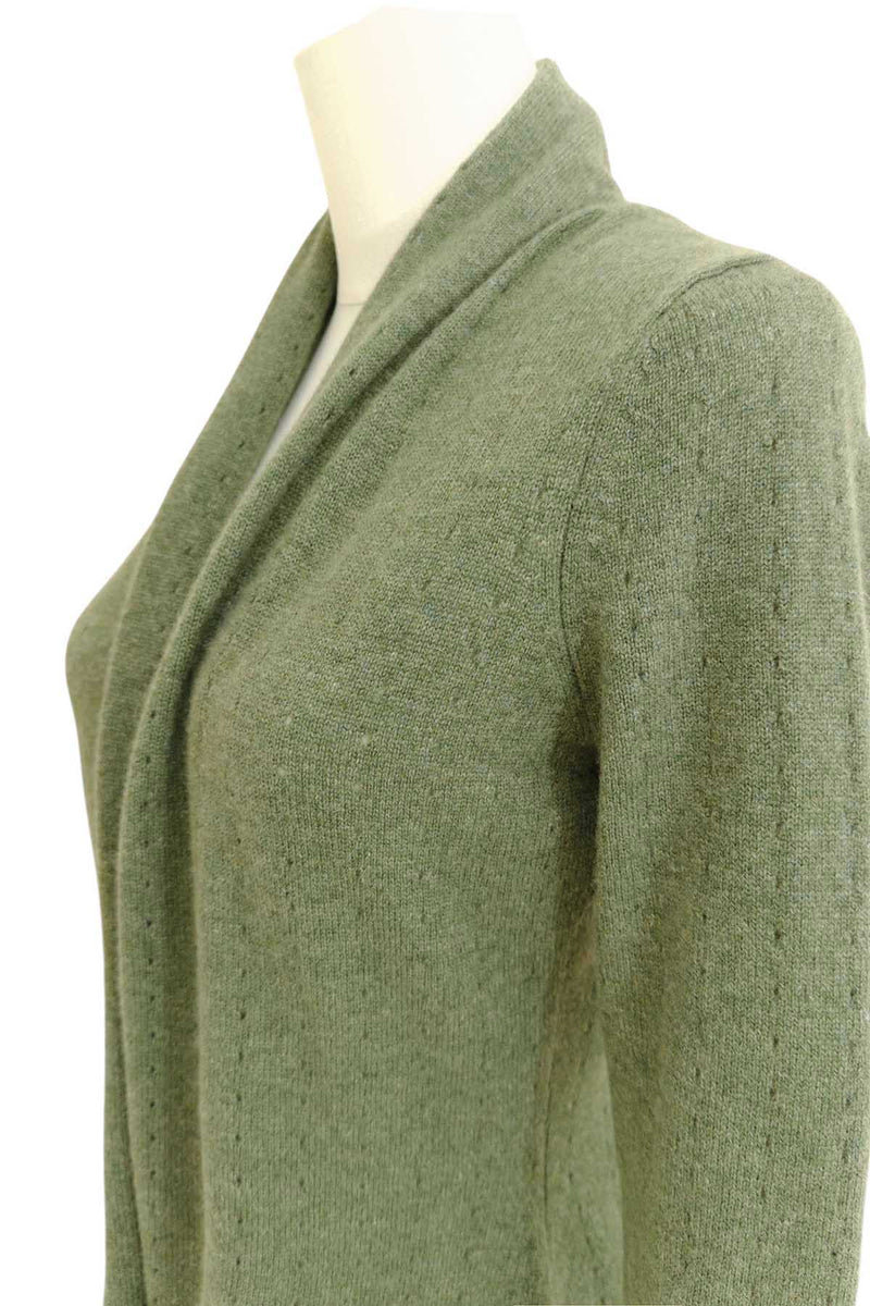 Light olive green Cashmere Cardigan