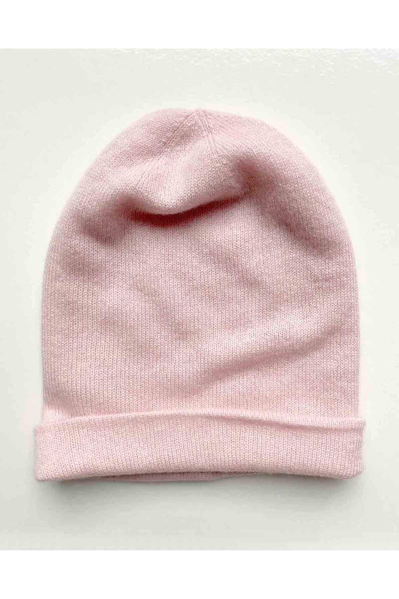 Pale pink cashmere hat - SEMON Cashmere