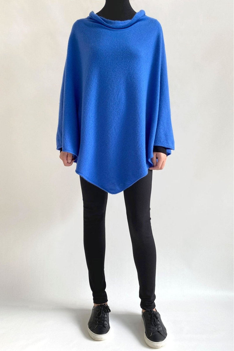 Sleeveless cowl neck Cashmere Poncho - SEMON Cashmere