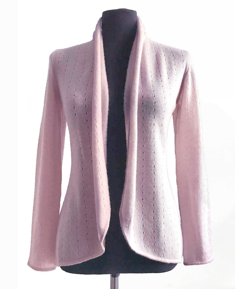 Pale pink Cashmere Cardigan - SEMON Cashmere