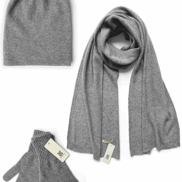 Cashmere scarf and shop gloves