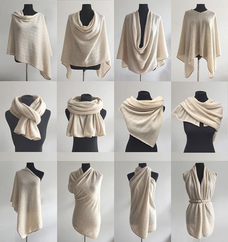 Poncho Ways To Wear A Shawl Wrap Cashmere Poncho Scarf New Arrivals