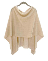 Beige Lacy Multiway cashmere poncho - SEMON Cashmere