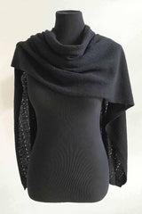 black shawl for wedding guest