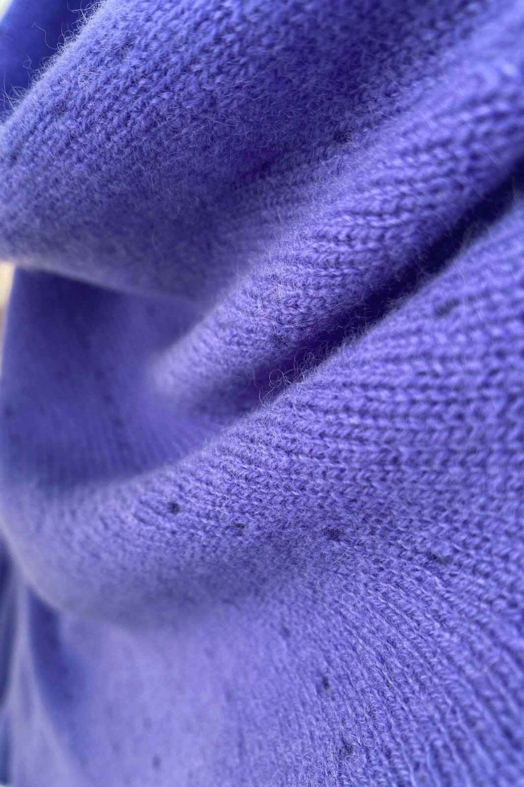 Blue purple Lacy Multiway cashmere poncho - SEMON Cashmere