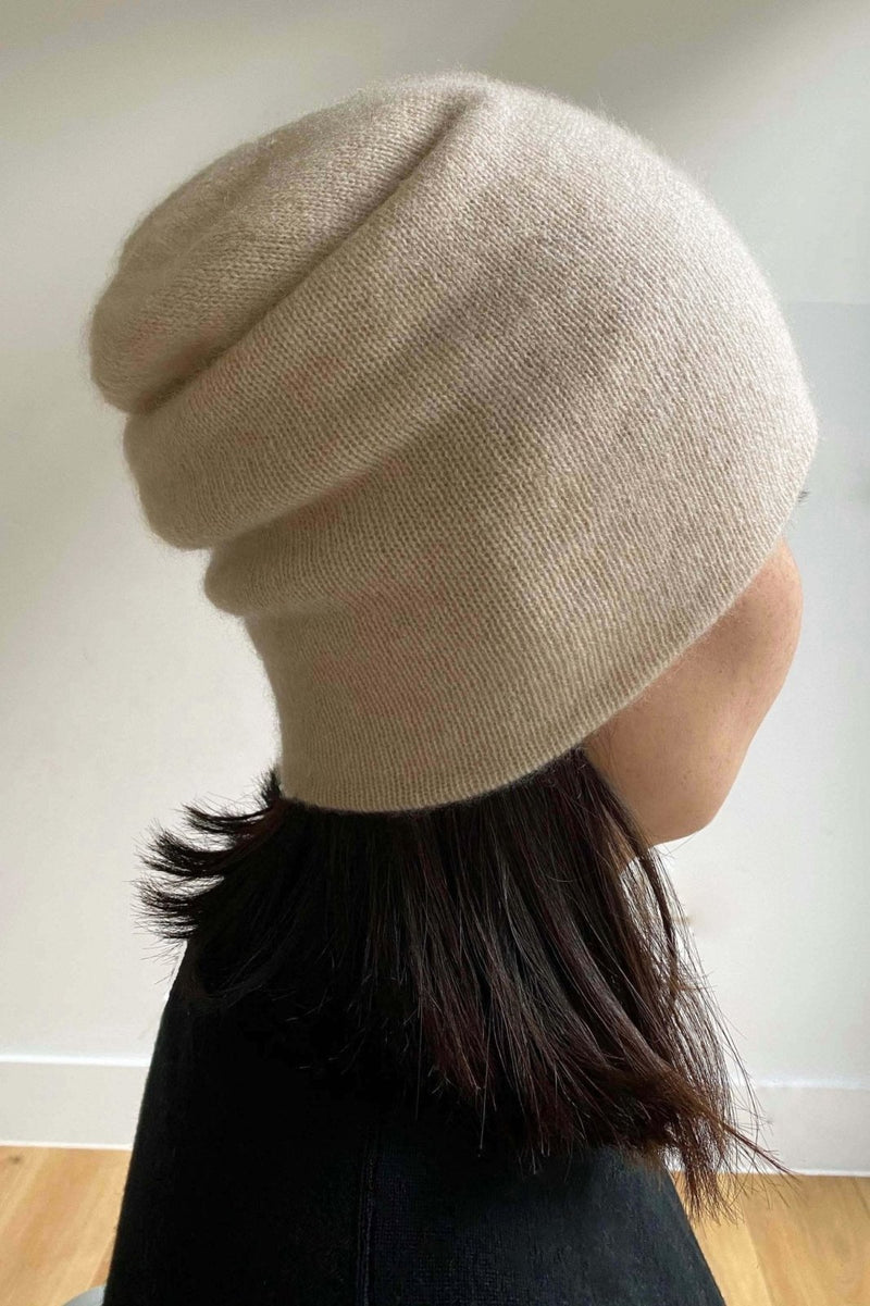 Bundle offer for women's cashmere hat, scarf and gloves in beige - SEMON Cashmere