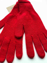 Bundle offer for women's cashmere hat, scarf and gloves in Bright red - SEMON Cashmere
