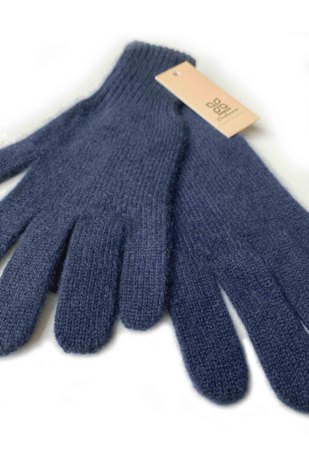 Bundle offer for women's cashmere hat, scarf and gloves in Dark navy blue - SEMON Cashmere