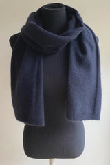 Bundle offer for women's cashmere hat, scarf and gloves in Dark navy blue - SEMON Cashmere