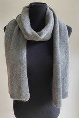 Bundle offer for women's cashmere hat, scarf and gloves in mid grey - SEMON Cashmere