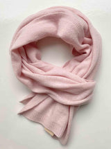 Bundle offer for women's cashmere hat, scarf and gloves in pale pink - SEMON Cashmere