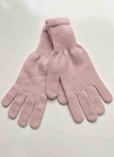 Bundle offer for women's cashmere hat, scarf and gloves in pale pink - SEMON Cashmere