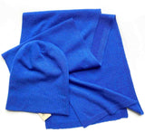 Bundle offer for women's cashmere hat, scarf and gloves in Royal blue - SEMON Cashmere