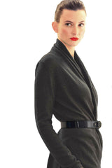 Lacy Cashmere cardigan in Black - SEMON Cashmere