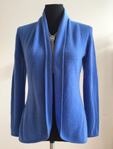 Lacy Cashmere cardigan in Cornflower blue - SEMON Cashmere