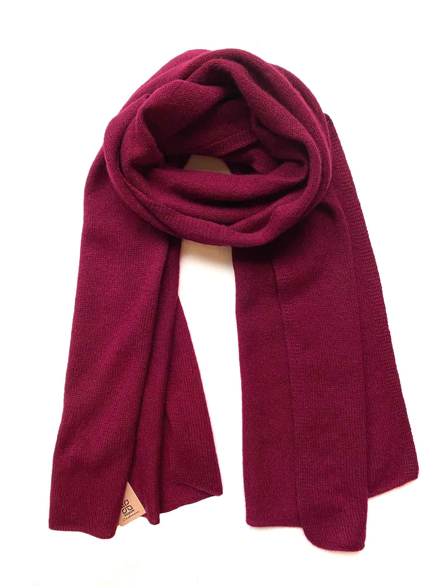 Light weight plain cashmere scarf - SEMON Cashmere