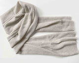 Unisex cashmere scarf in oat - SEMON Cashmere