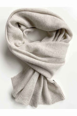 Women's cashmere scarf in oat - SEMON Cashmere