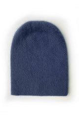 Womens cashmere beanie hat in navy - SEMON Cashmere