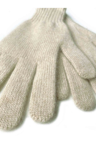 Womens cashmere gloves in beige - SEMON Cashmere