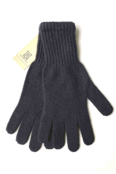 Womens cashmere gloves in black - SEMON Cashmere